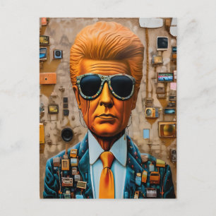 Carte Postale Un homme dans une société en déclin