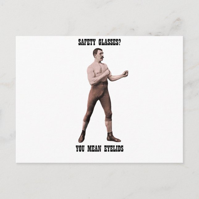 Carte Postale Un Homme Véritable Et Trop Homme (Devant)