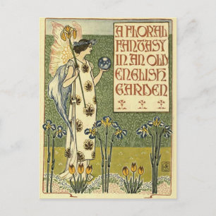 Carte Postale Un Imaginaire floral dans un vieux jardin anglais