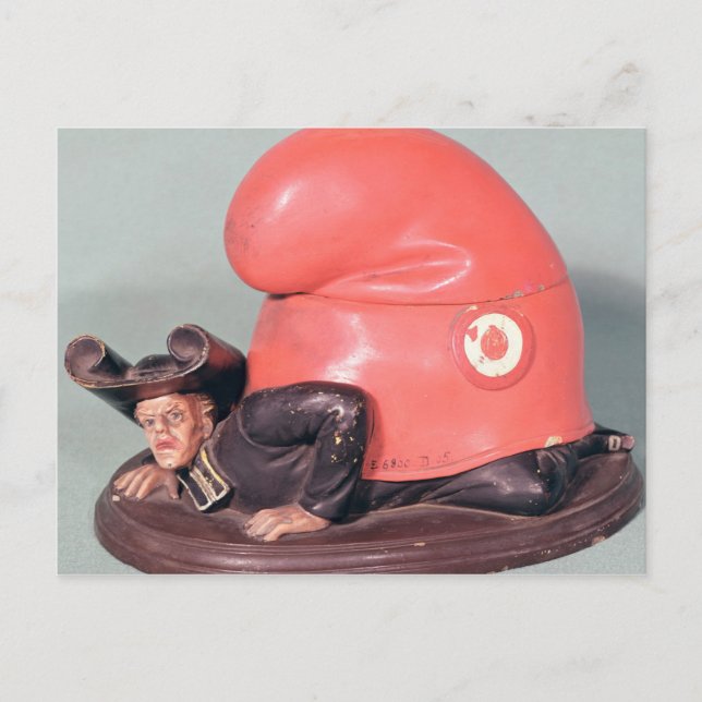 Carte Postale Un inkwell ou un pot de tabac (Devant)