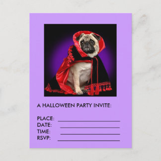 CARTE POSTALE UN INVITATION DE PARTI HALLOWEEN