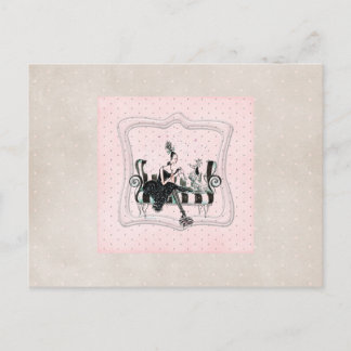 Carte Postale un invitation de thé