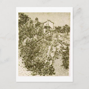 Carte Postale Un jardin fleuri, Vincent van Gogh