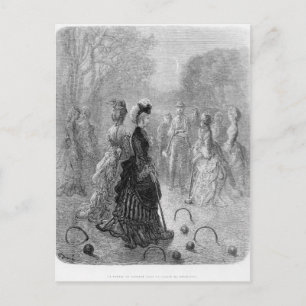 Carte Postale Un jeu de croquet