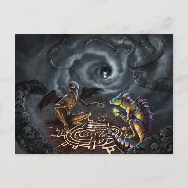 Carte Postale Un jeu de dieux (Devant)