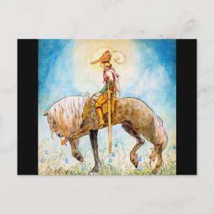 Carte Postale Un jeune prince à cheval