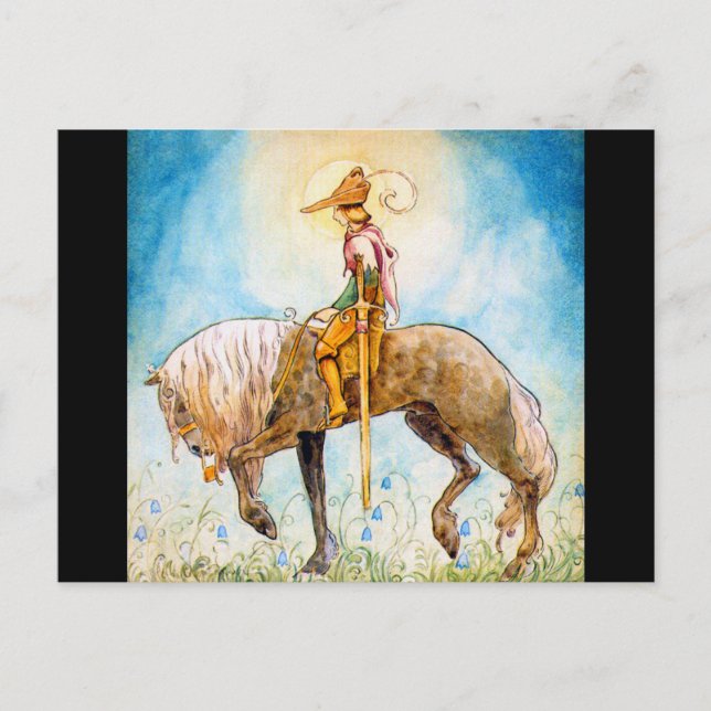 Carte Postale Un jeune prince à cheval (Devant)