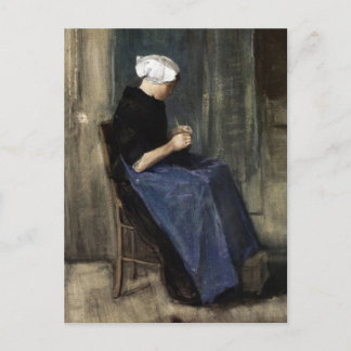 Carte Postale Un jeune Tricot femme Scheveningen