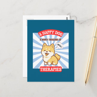 Carte Postale Un joli chien Shiba chien mignon