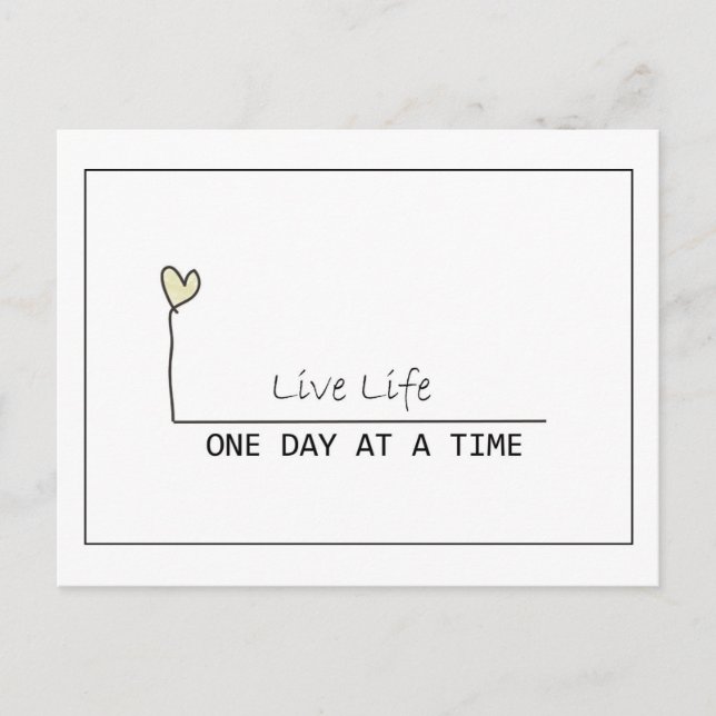 Carte Postale un jour à la fois (Devant)