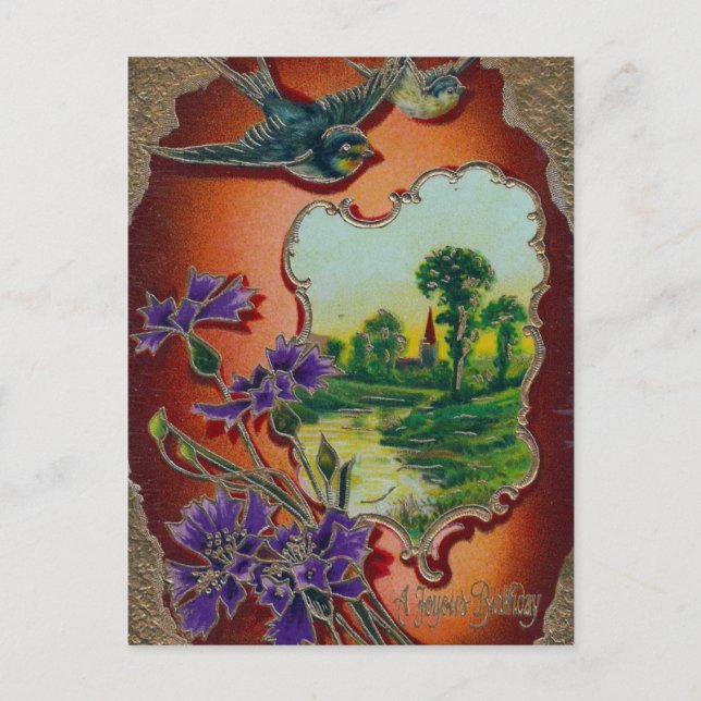 Carte Postale Un joyeux anniversaire (Devant)