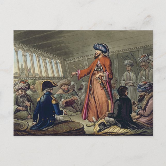 Carte Postale Un Mameluke livre un message de Mourad Bey, e (Devant)