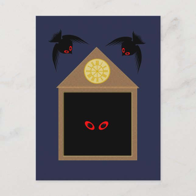 Carte Postale Un manque de générosité de Ravens Halloween (Devant)