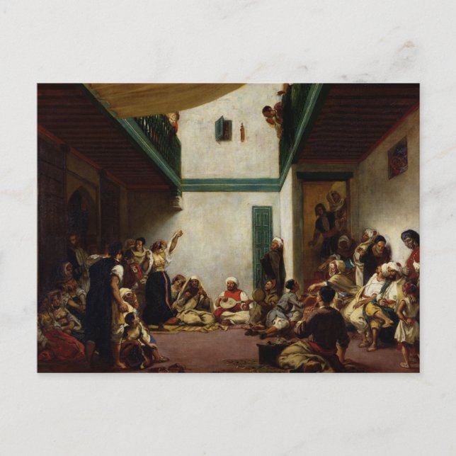 Carte Postale Un mariage juif au Maroc, 1841 (Devant)
