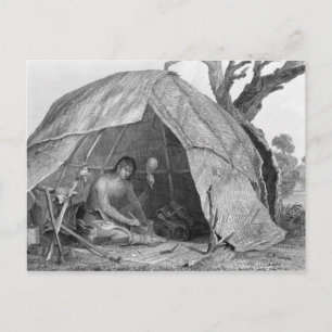 Carte Postale Un médecin indien qui concocte un pot de médicamen