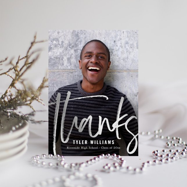 Carte Postale Un Merci de graduation moderne éclatant (Créateur téléchargé)