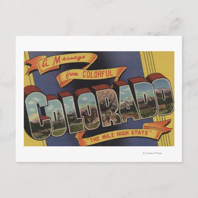 Carte Postale Un Message De L'État Haut De Mile (Devant)