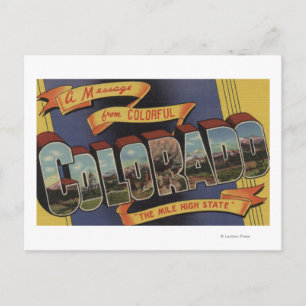 Carte Postale Un Message De L'État Haut De Mile