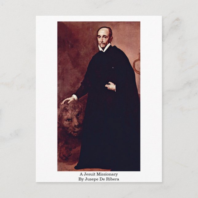 Carte Postale Un Missionnaire Jésuite Par Jusepe De Ribera (Devant)