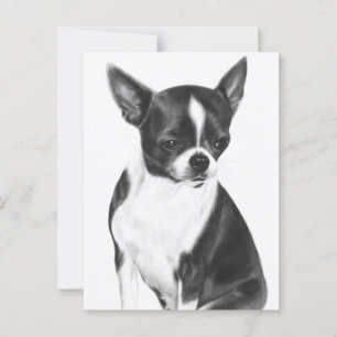 Carte Postale Un moment de calme - Peint à la main Chihuahua Por