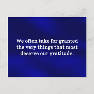 Carte Postale Un moment pour remercier