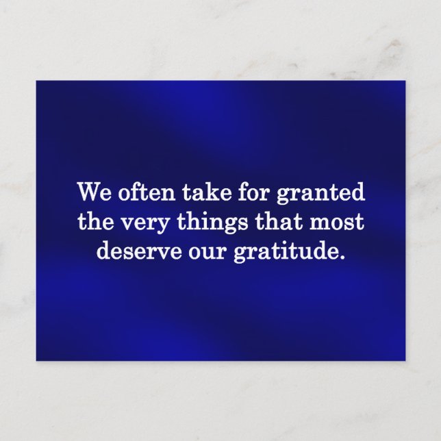 Carte Postale Un moment pour remercier (Devant)