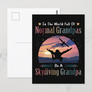 Carte Postale Un Monde Plein De Grandpas Normales Être Grandpa S