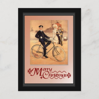 Carte Postale Un Naval à vélo