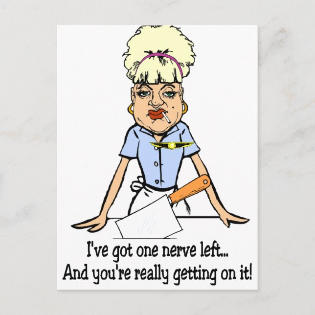 Carte Postale un nerf gauche (Devant)