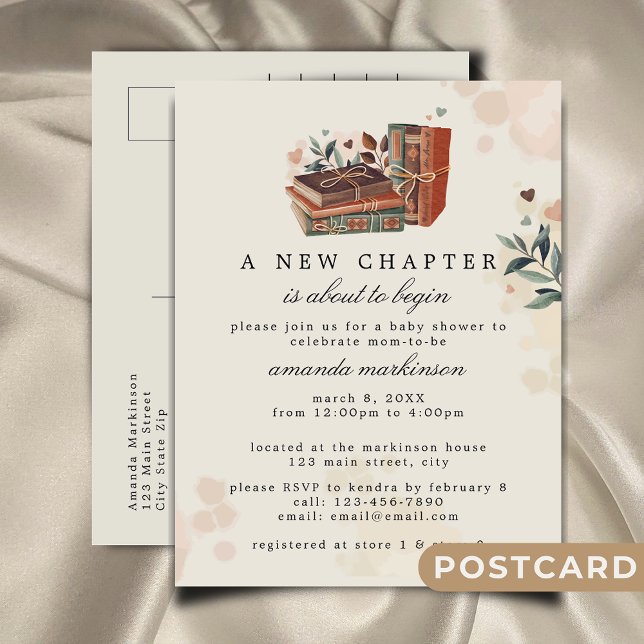 Carte Postale Un nouveau chapitre est sur le point de commencer  (Créateur téléchargé)