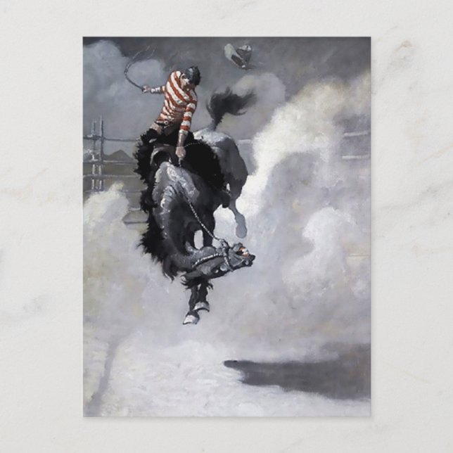 Carte Postale "Un nuage de poussière" Art occidental par NC Wyet (Devant)