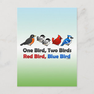 Carte Postale Un Oiseau, Deux Oiseaux...