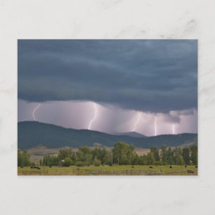 Carte Postale Un orage a produit la foudre dans le Jocko