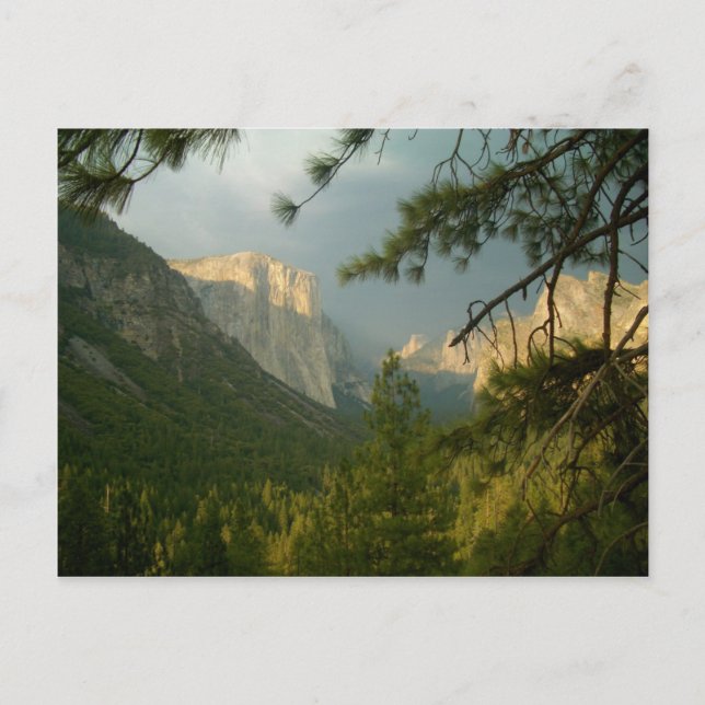 Carte Postale Un orage sur la vallée de Yosemite (Devant)