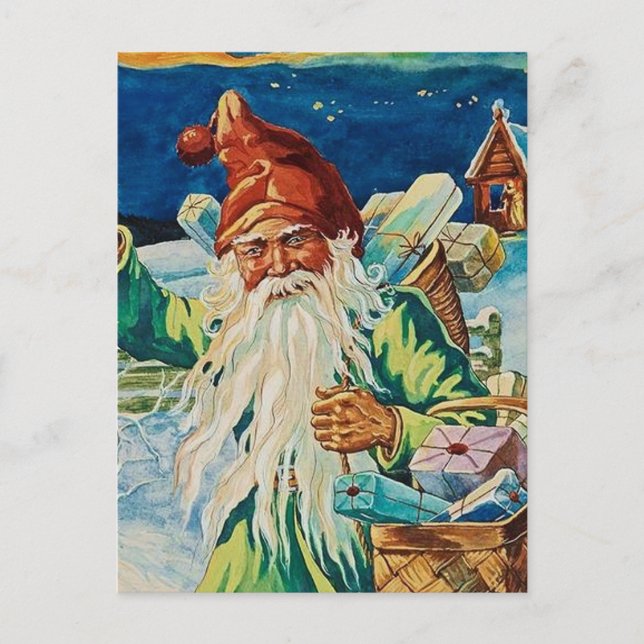 Carte Postale « Un panier de cadeaux » par Jenny Nystrom (Devant)