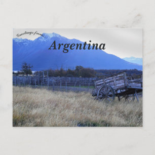 Carte Postale Un panier en Patagonie Argentine