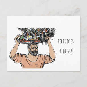 Carte Postale Un paon d'anniversaire de Grumio