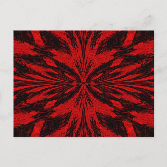 Carte Postale Un papillon rouge (Devant)