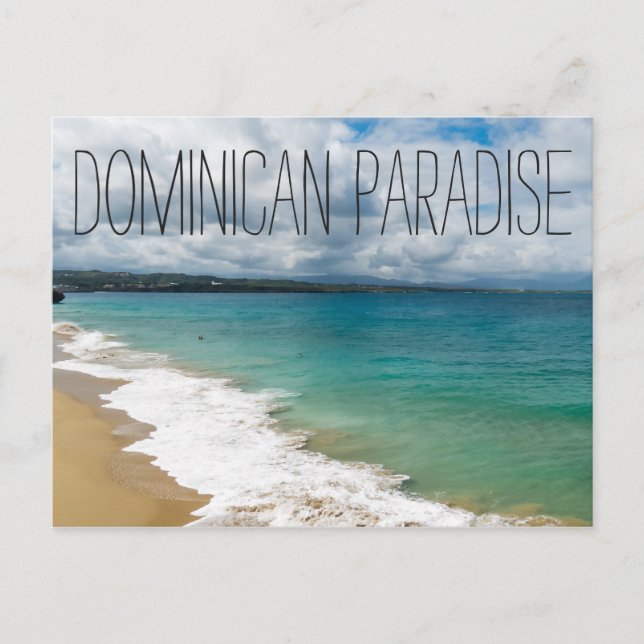 Carte Postale Un paradis dominicain (Devant)