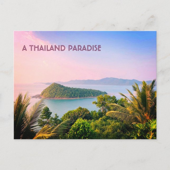 Carte Postale Un paradis thaïlandais (Devant)