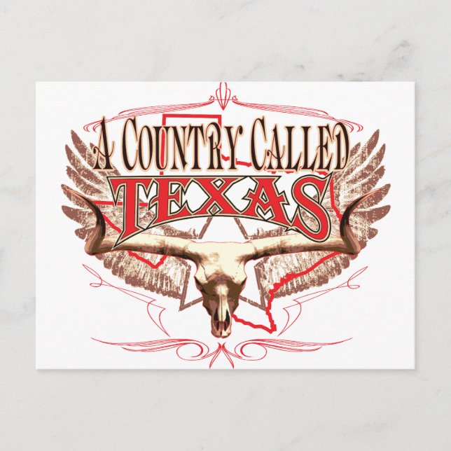 Carte Postale Un pays appelé Texas (Devant)