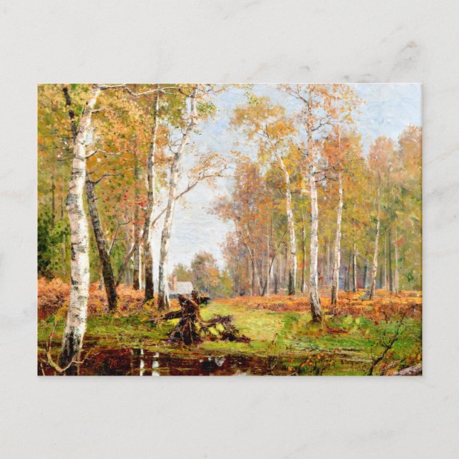 Carte Postale Un paysage d'automne de l'île (Devant)