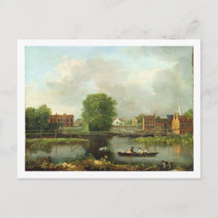 Carte Postale Un paysage fluvial, peut-être une vue de l'Ouest E