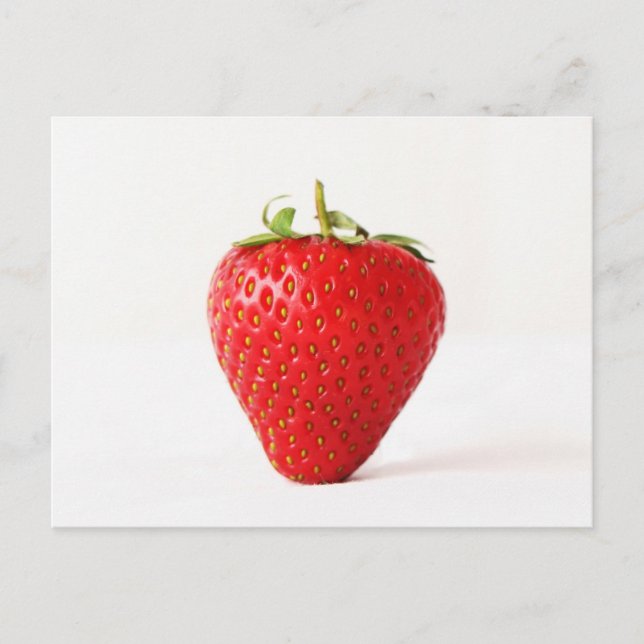 Carte Postale Un pccna de fraise rouge (Devant)