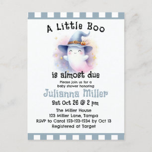 Carte Postale Un petit livre est presque dû mignon Baby shower f