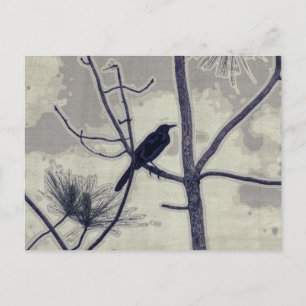 Carte Postale Un petit oiseau - Au revoir