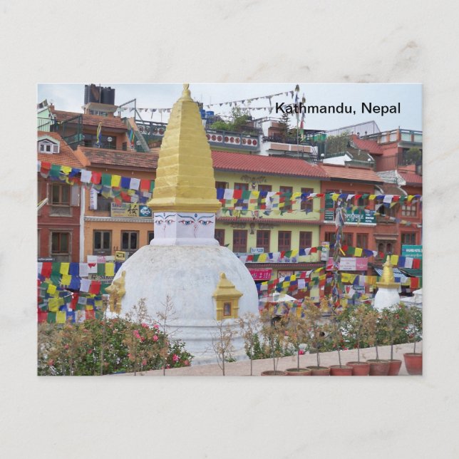 Carte Postale Un petit Stupa à Katmandou (Devant)