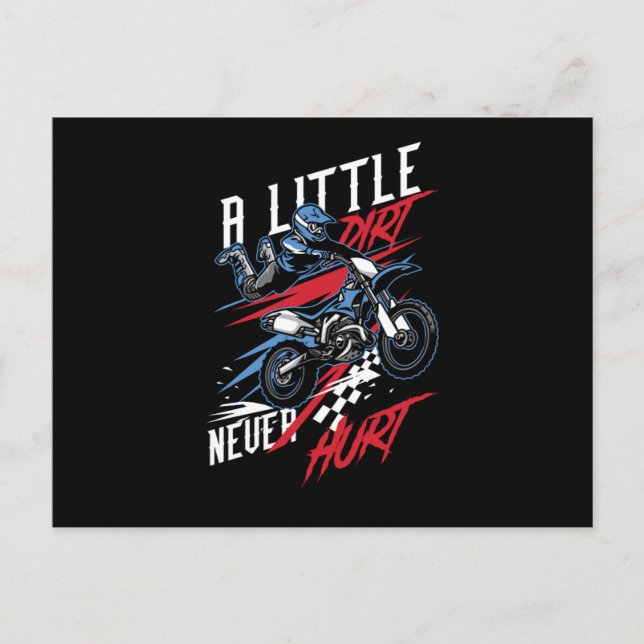 Carte Postale Un Peu De Chemin N'A Jamais Blessé Quad Racing Hor (Devant)