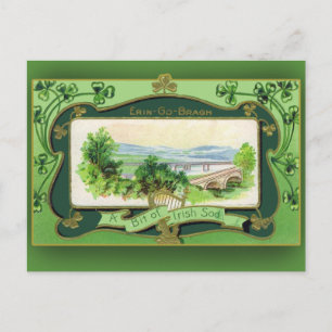 Carte Postale Un peu de sod irlandais St. Patrick's Day Cards