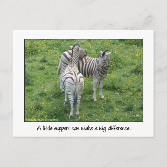 Carte Postale Un peu de soutien...Amour et amitié (Devant)